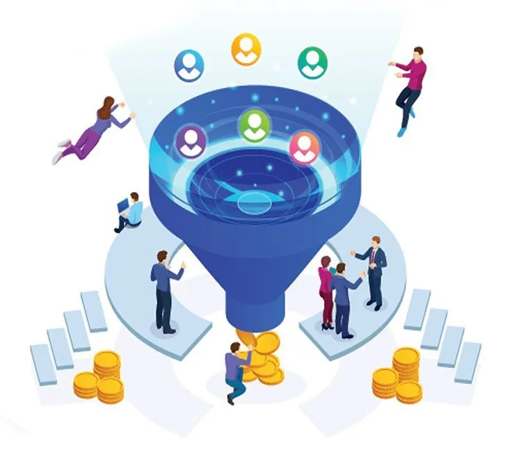 Entonnoir marketing ventes